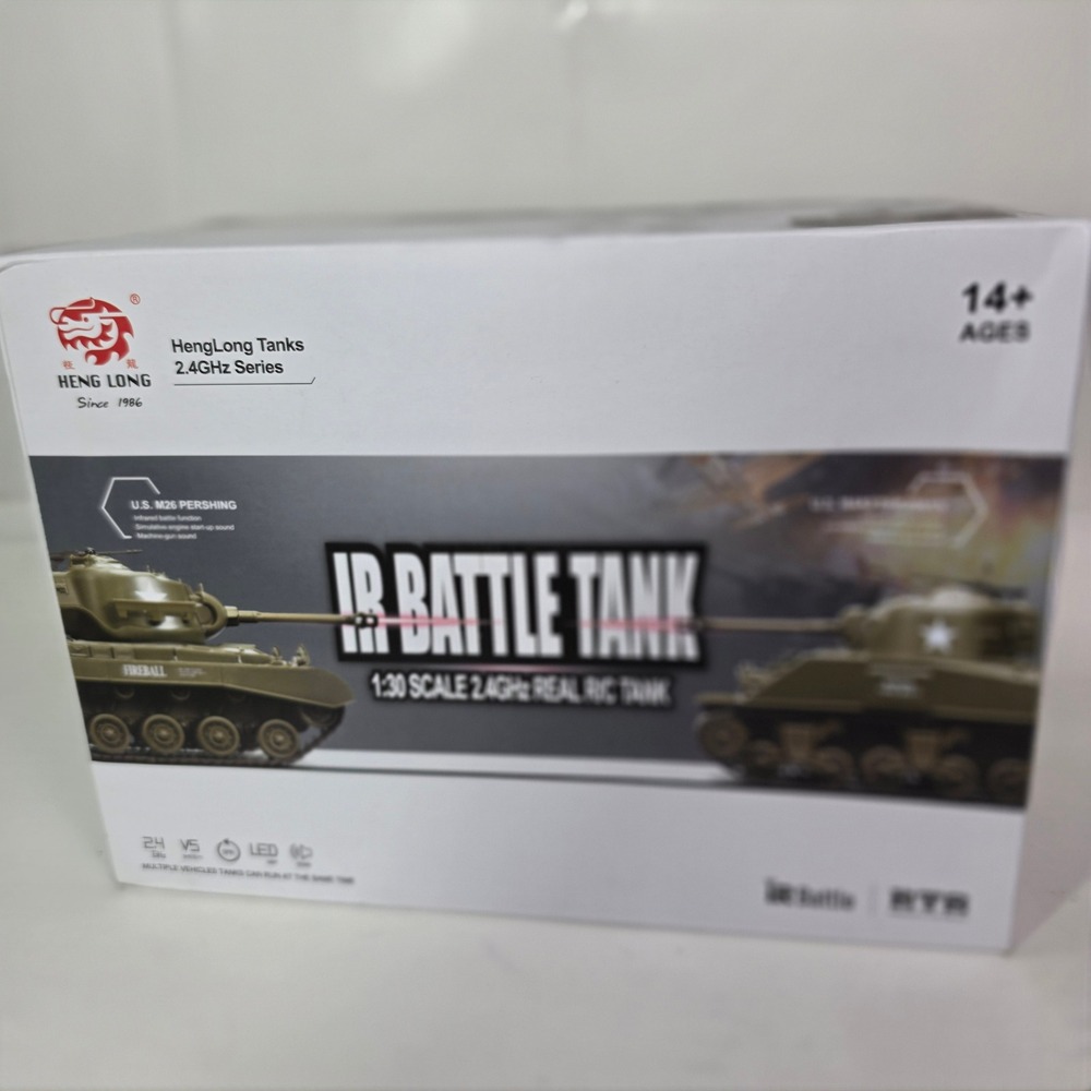 Heng Long 1/30 RC Infrared Battle Tank US M4A3 Sherman 2.4GHz 3841-01 - Picture 3 of 10